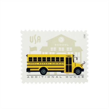 School Bus ADDITIONAL OUNCE USPS Postage Stamp