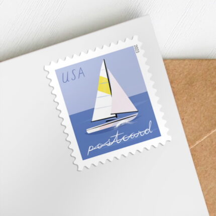Sailboat Postcard Stamps