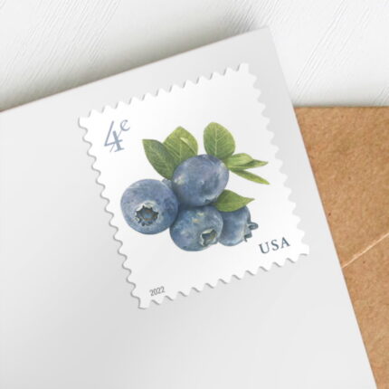 Blueberries Stamps, Sheet of 20Additional Postage 4c Multiple Stamp Formats